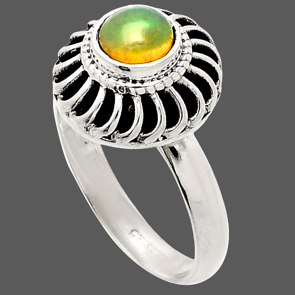 Natural Ethiopian Opal Ring size-8 R-1596 SDR233581