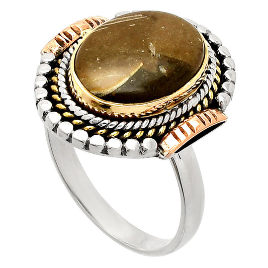 Two Tone - Turtella Jasper - USA Ring size-9.5 R-1414 SDR234264