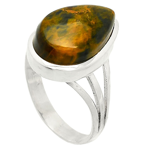 Turkish Rainforest Chrysocolla Ring size-9 R-1006 SDR234735