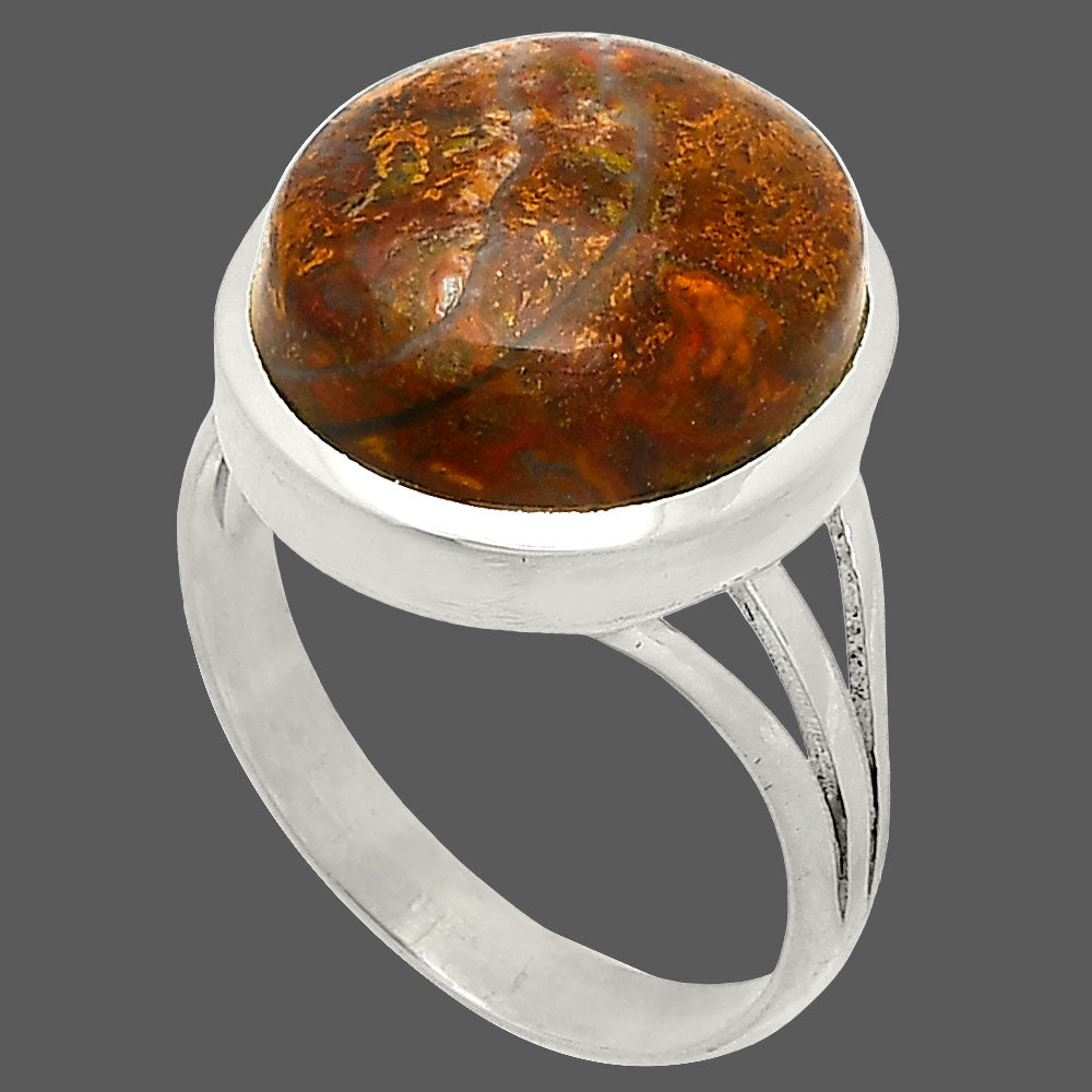 Natural Rare Cady Mountain Agate Ring size-9 R-1006 SDR234868