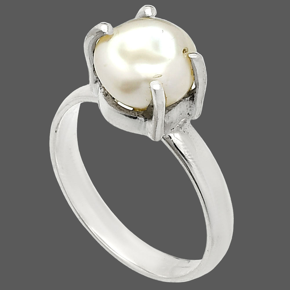 Natural Fresh Water Biwa Pearl Ring size-7 R-1019 SDR235290