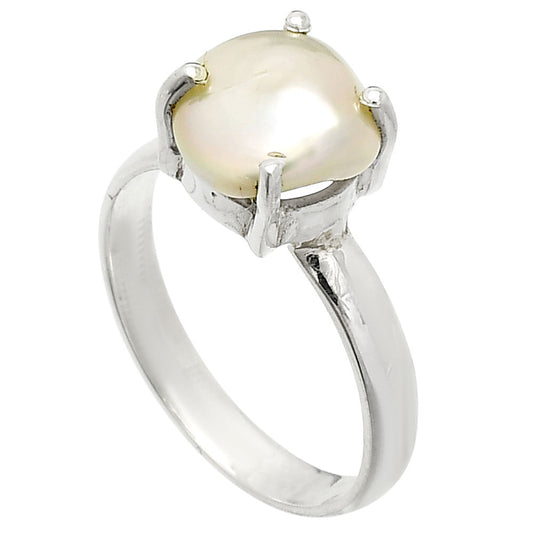 Natural Fresh Water Biwa Pearl Ring size-7 R-1019 SDR235327