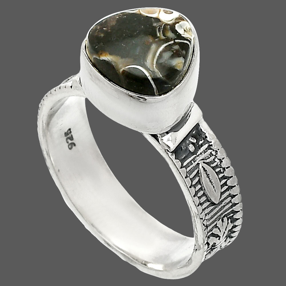 Natural Turtella Jasper - USA Ring size-7 R-1058 SDR235552