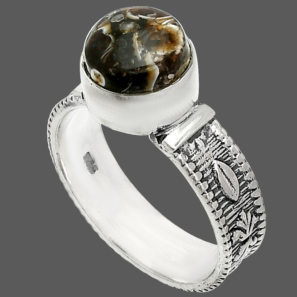 Natural Turtella Jasper - USA Ring size-8 R-1058 SDR235575