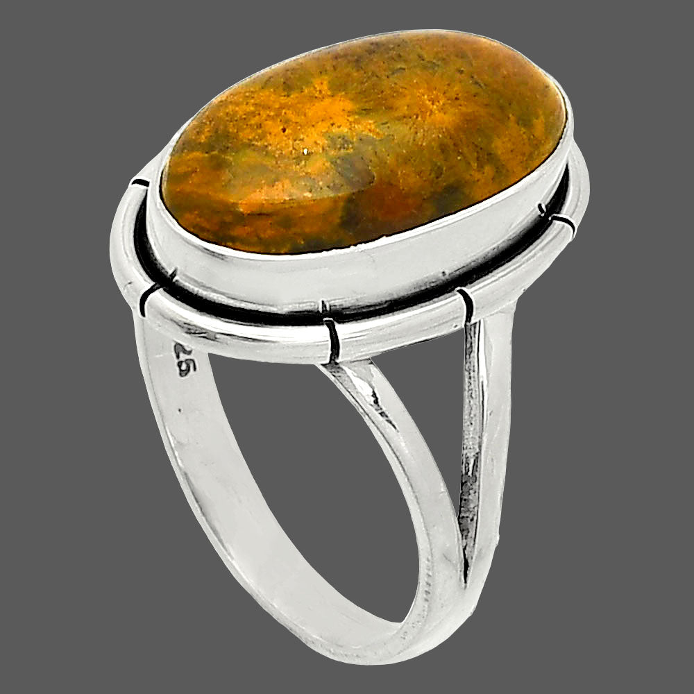 Natural Red Moss Agate Ring size-8 R-1012 SDR235719