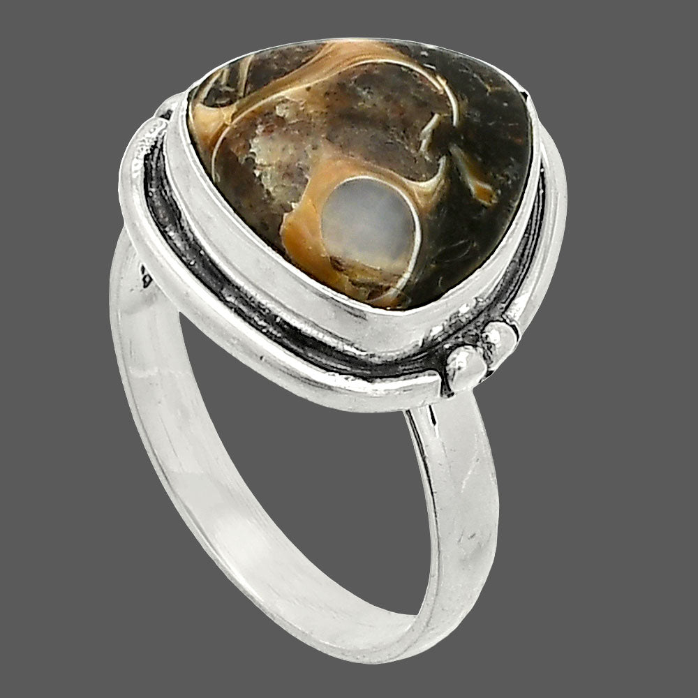 Natural Turtella Jasper - USA Ring size-7 R-1175 SDR236070