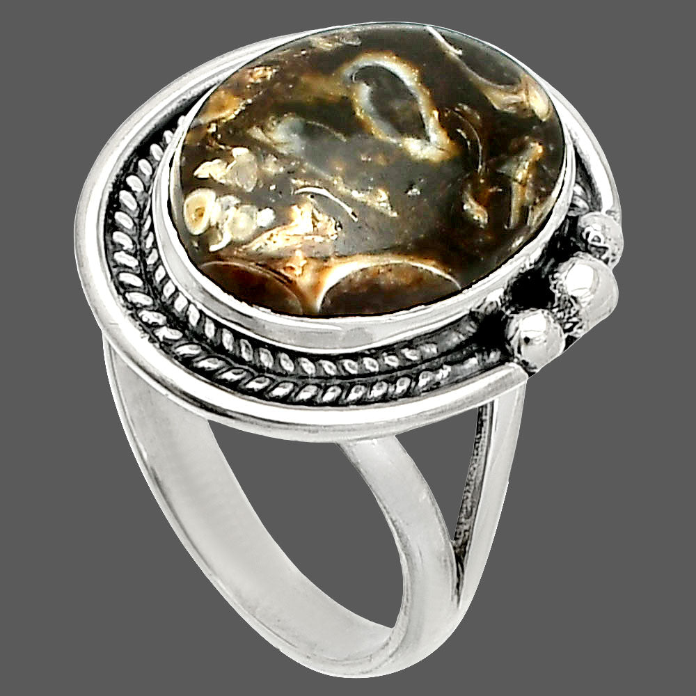 Natural Turtella Jasper - USA Ring size-8 R-1148 SDR236257