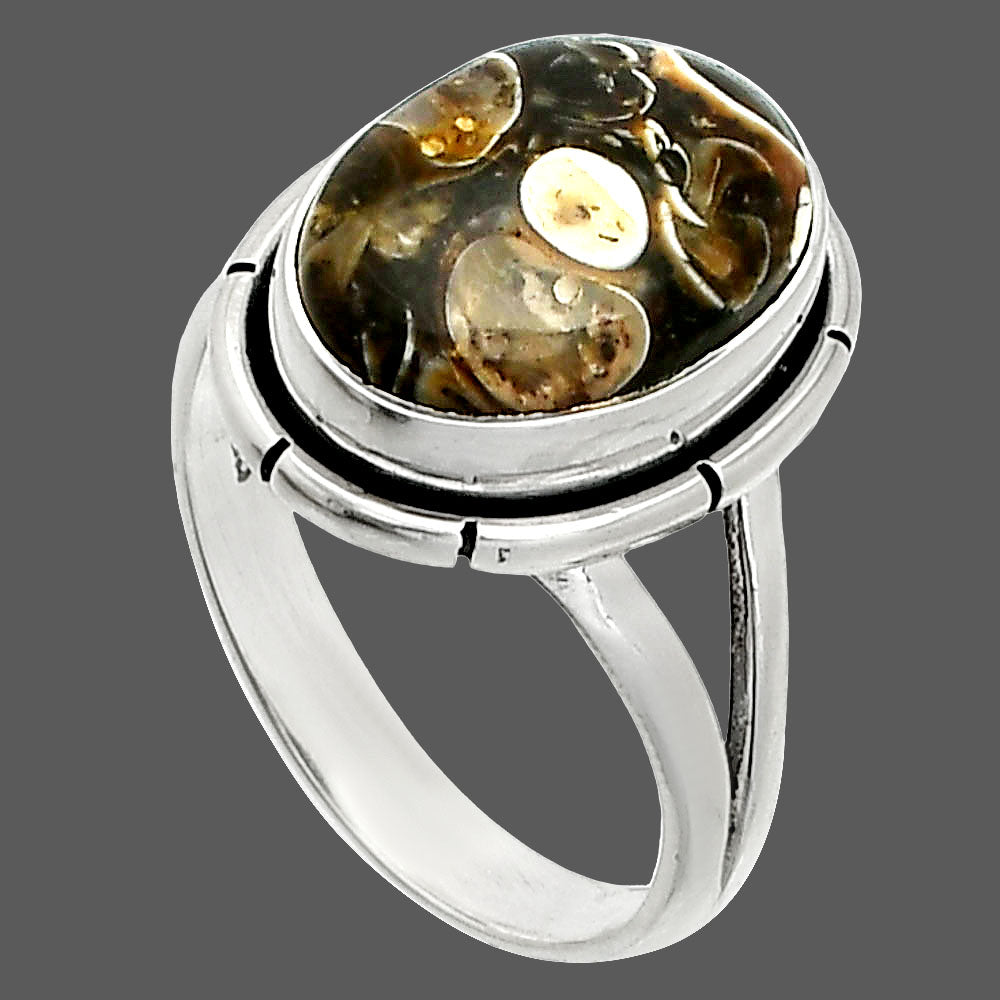 Natural Turtella Jasper - USA Ring size-7 R-1012 SDR236415