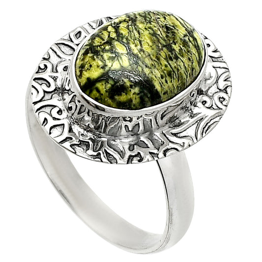 Natural Serpentine Ring size-8.5 R-1649 SDR236541