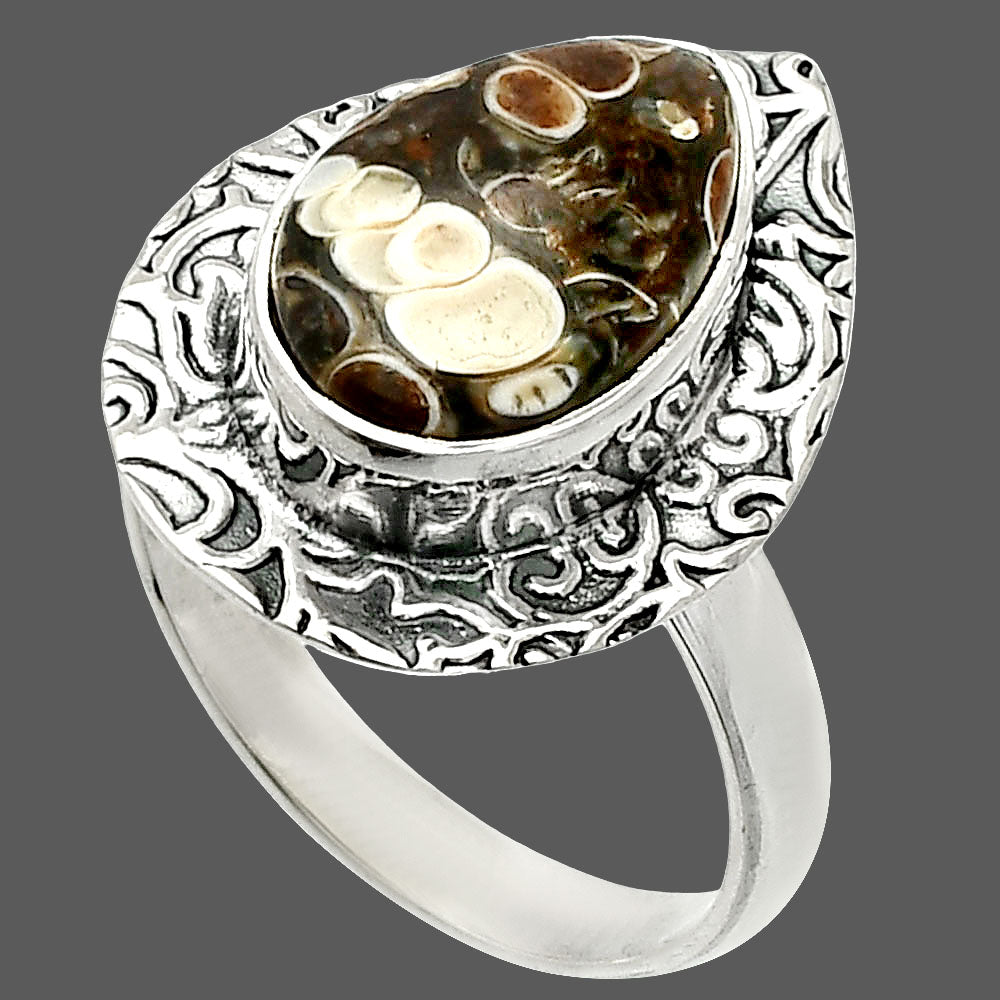 Natural Turtella Jasper - USA Ring size-7 R-1649 SDR236583