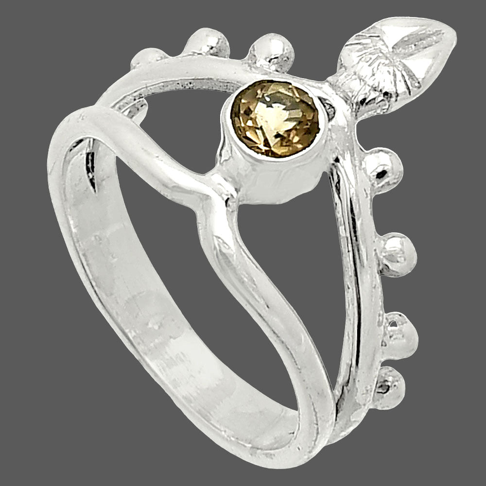 Natural Smoky Quartz - Brazil Ring size-5 R-1467 SDR236748