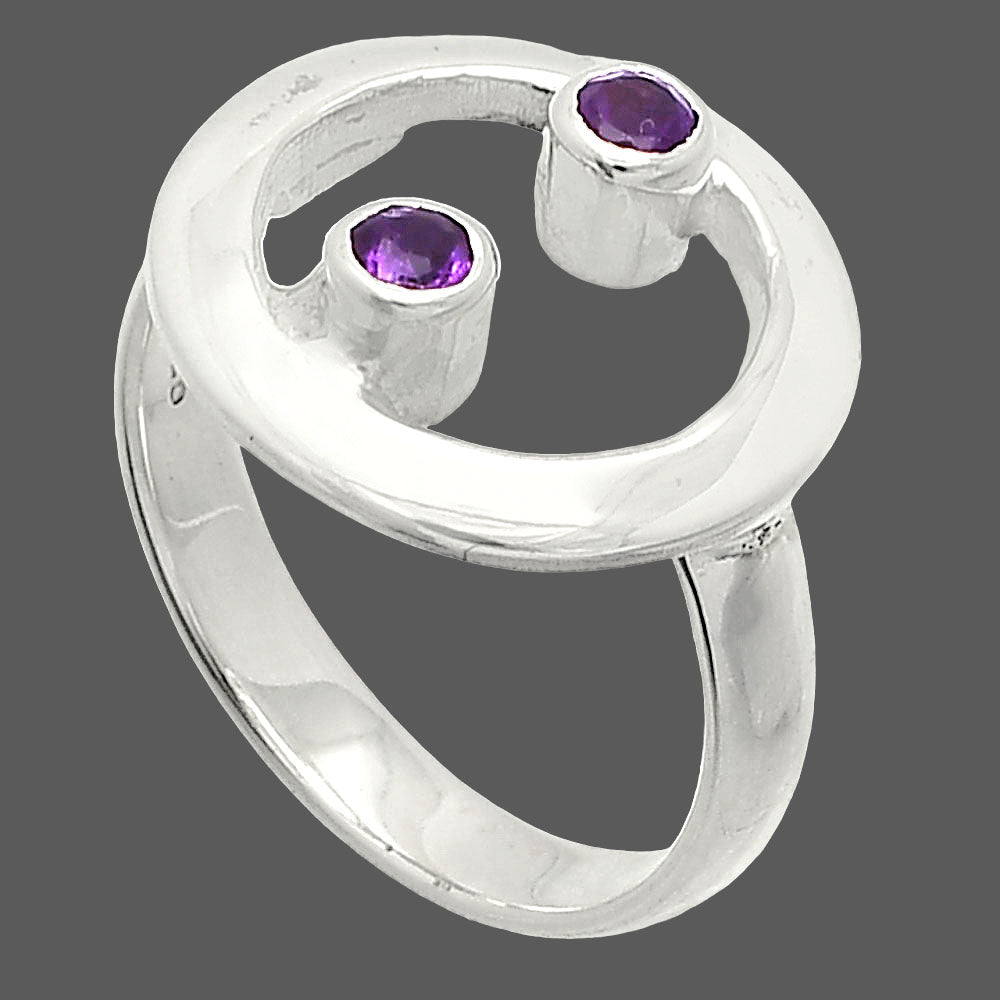 Natural African Amethyst Ring size-7 R-1540 SDR236784