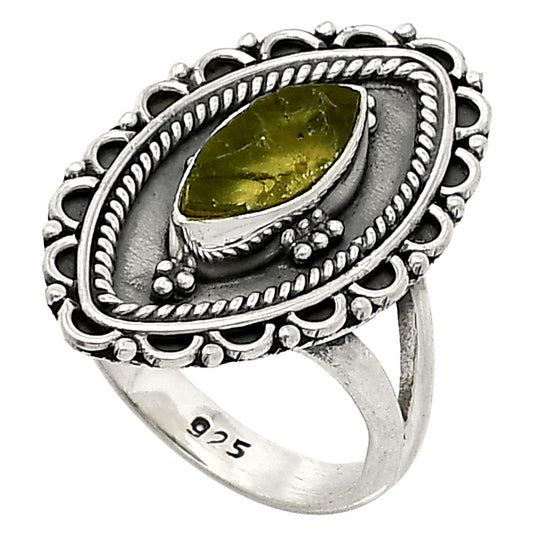 Natural Rare Kornerupine Rough Ring size-6.5 R-1557 SDR237320