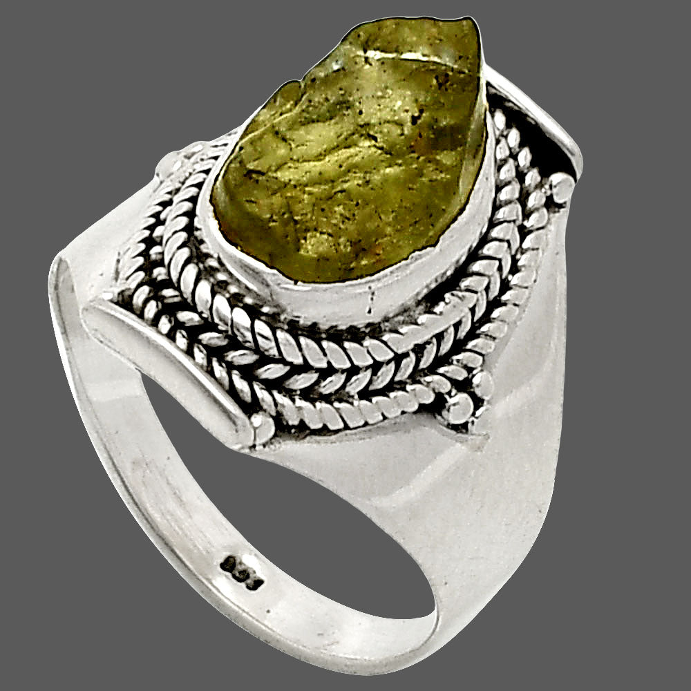 Natural Rare Kornerupine Rough Ring size-7 R-1397 SDR237353