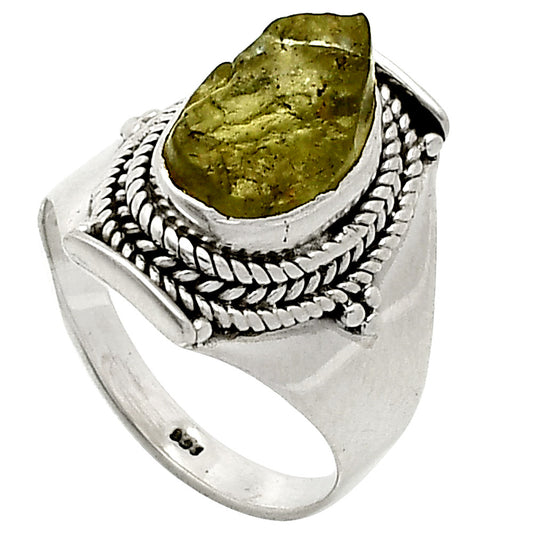 Natural Rare Kornerupine Rough Ring size-7 R-1397 SDR237353