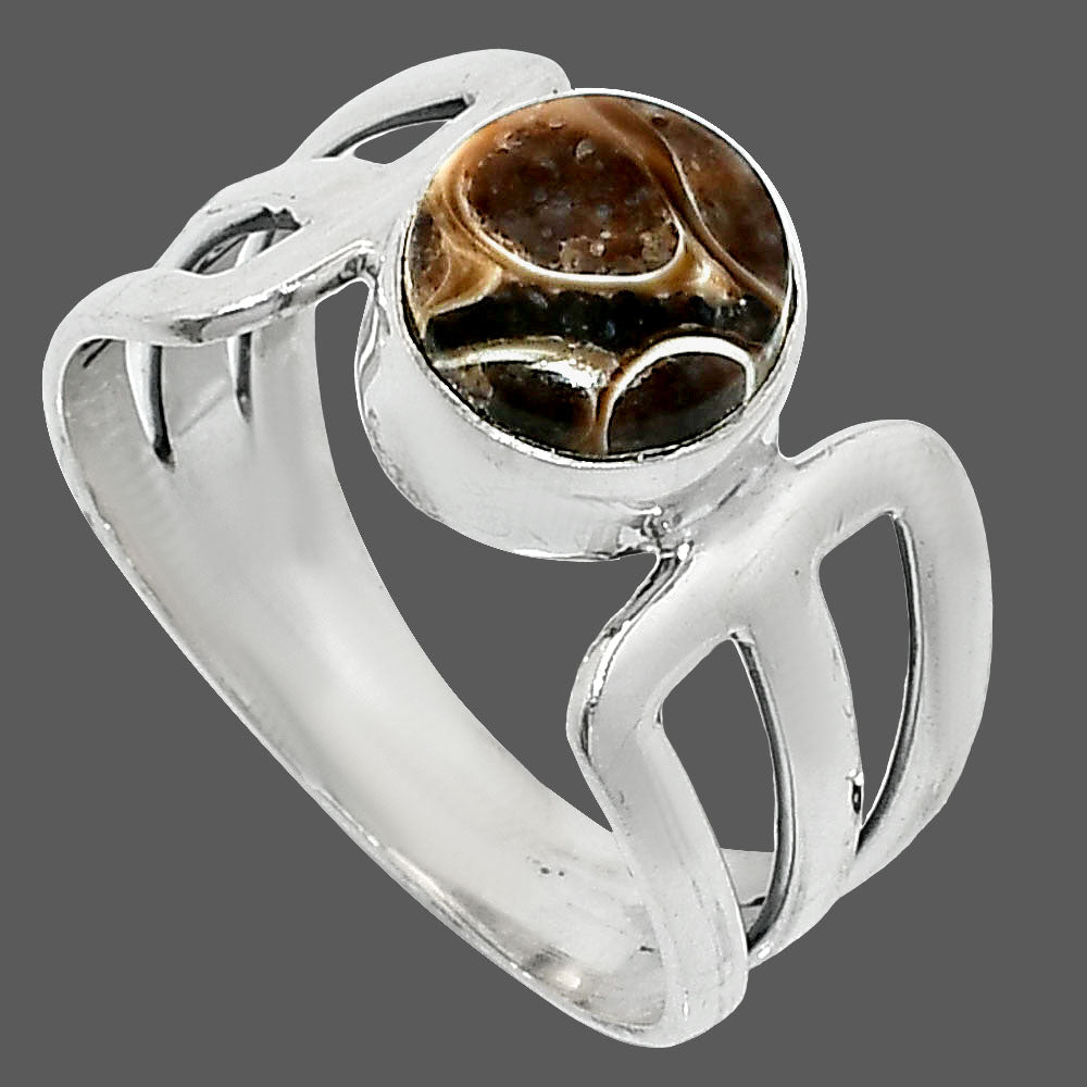 Natural Turtella Jasper - USA Ring size-8.5 R-1162 SDR237491