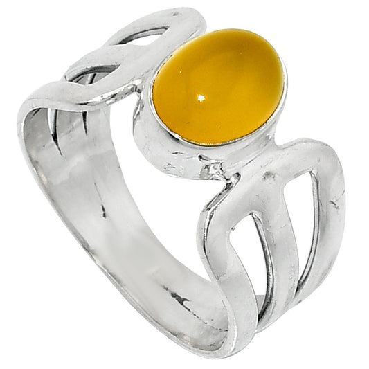 Natural Yellow Onyx Ring size-8 R-1162 SDR237496