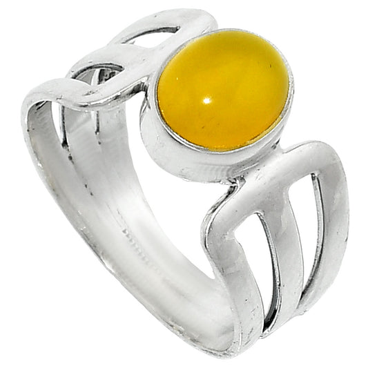 Natural Yellow Onyx Ring size-8 R-1162 SDR237526