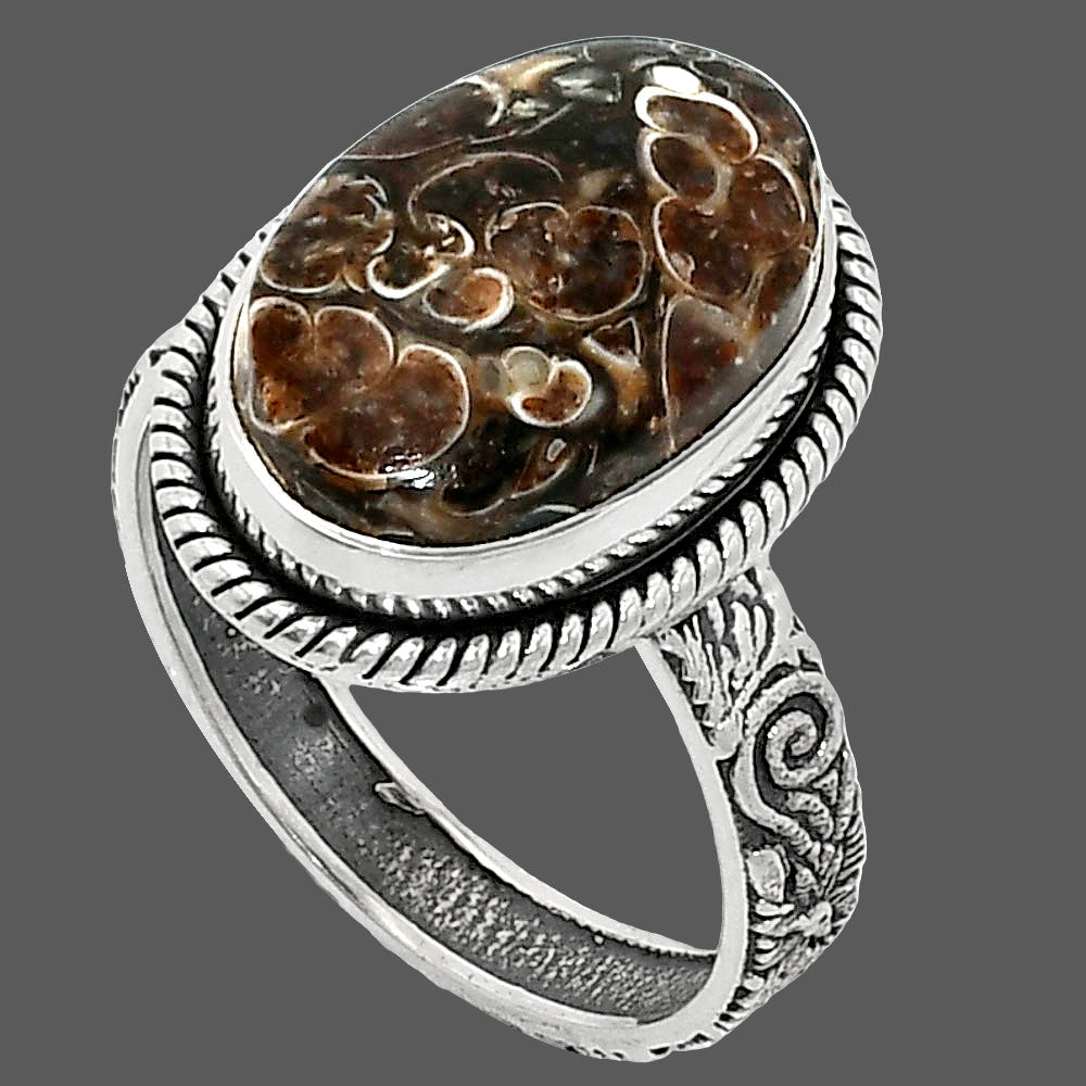 Natural Turtella Jasper - USA Ring size-9.5 R-1067 SDR237621