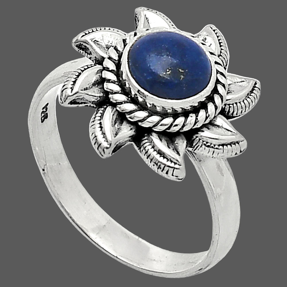 Sun - Lapis Lazuli - Afghanistan Ring size-8 R-1617 SDR238472