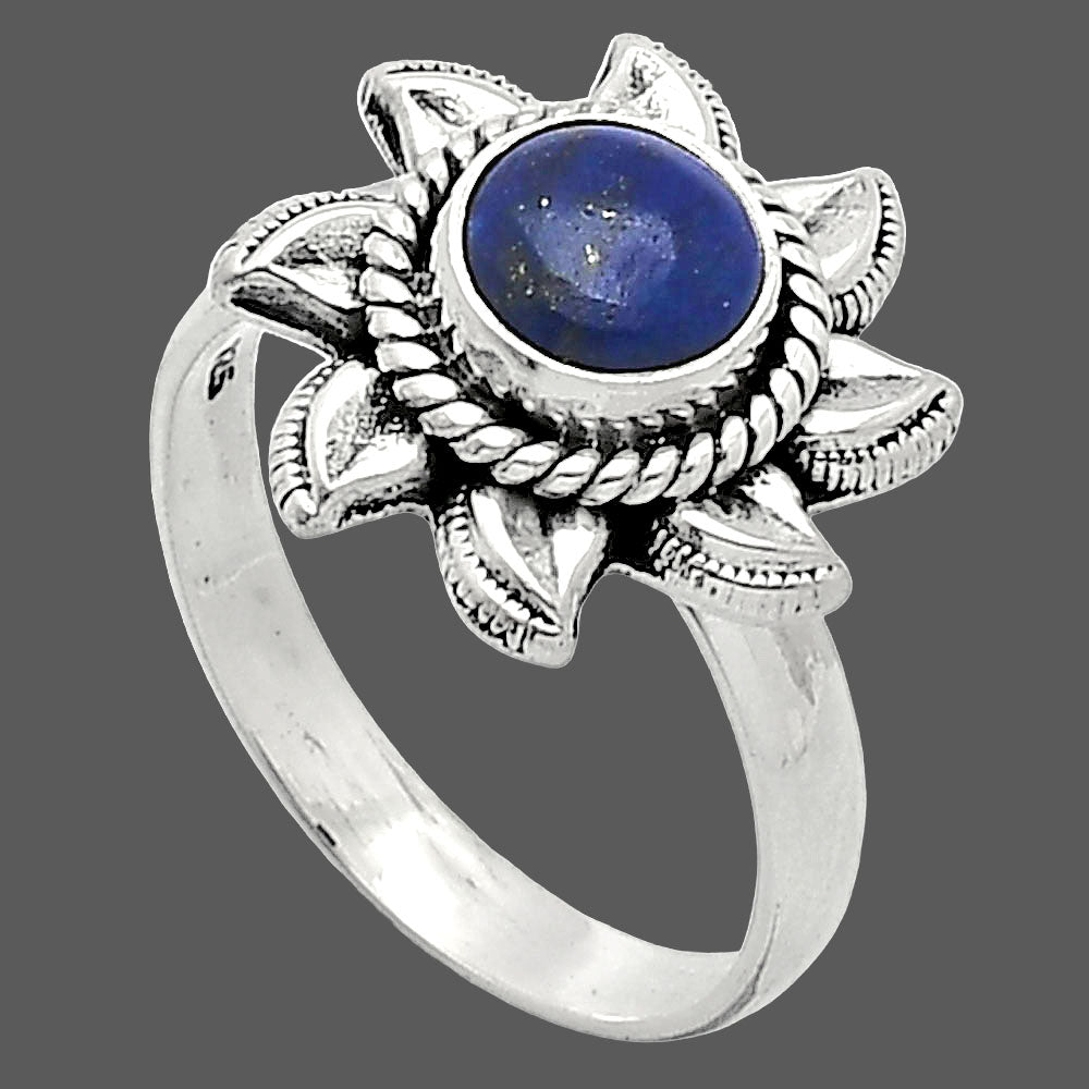 Sun - Lapis Lazuli - Afghanistan Ring size-8 R-1617 SDR238493