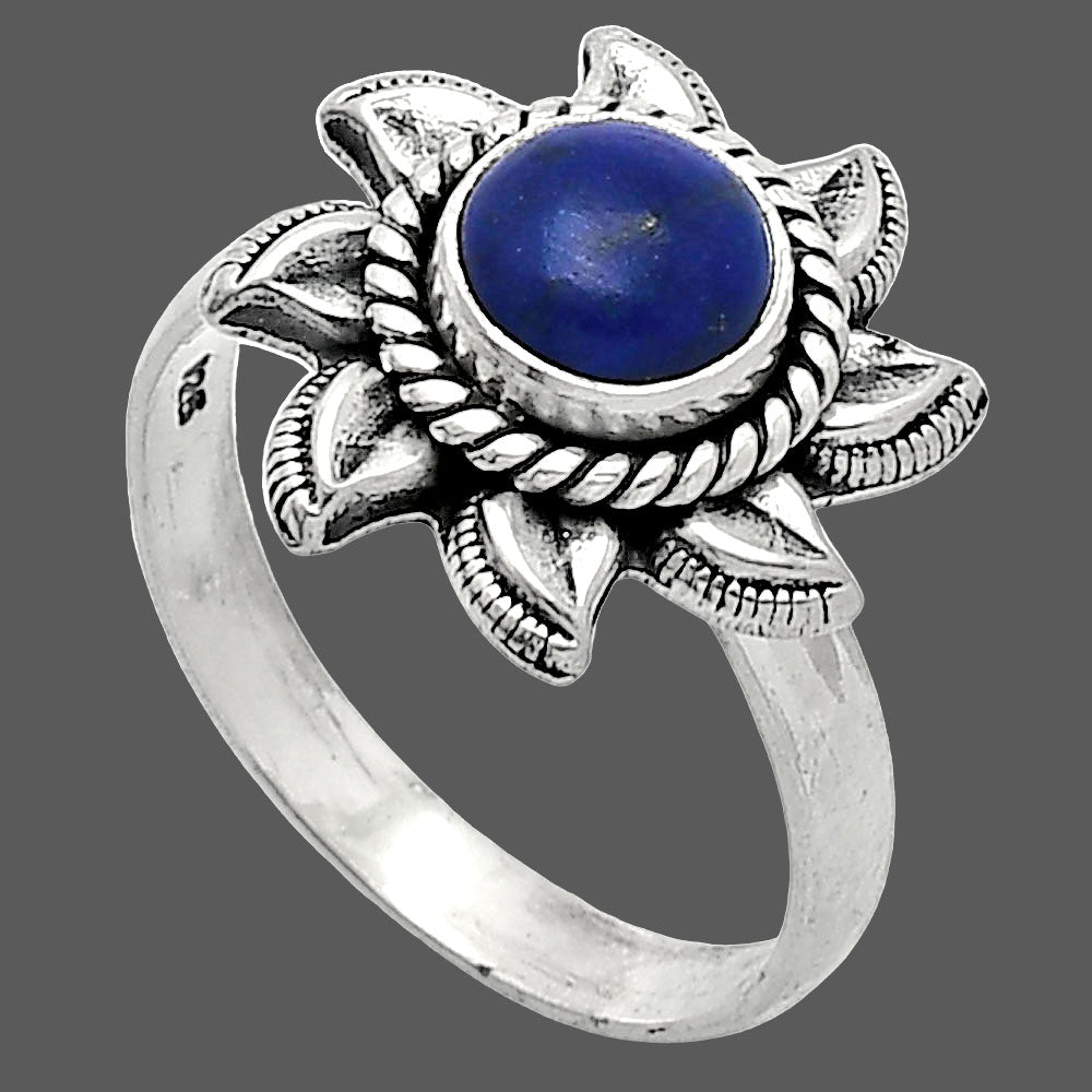 Sun - Lapis Lazuli - Afghanistan Ring size-8 R-1617 SDR238525