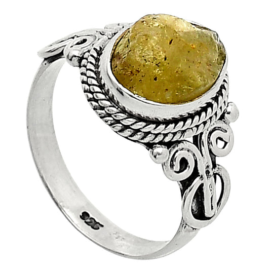 Natural Green Kyanite Rough - India Ring size-7 R-1345 SDR238620