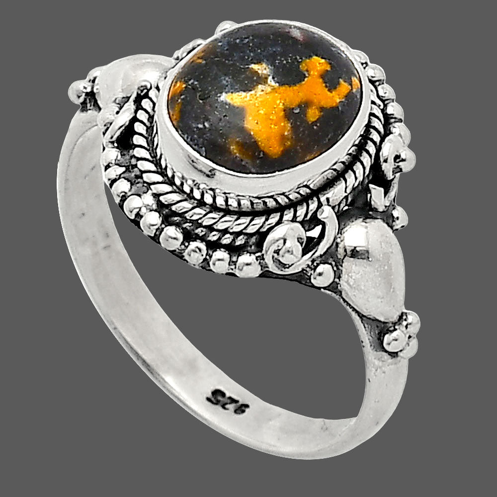 Natural Indian Blanket Jasper Ring size-7.5 R-1291 SDR238692
