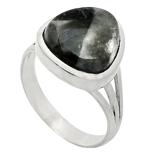 Natural Mexican Cabbing Fossil Ring size-8 R-1006 SDR239162