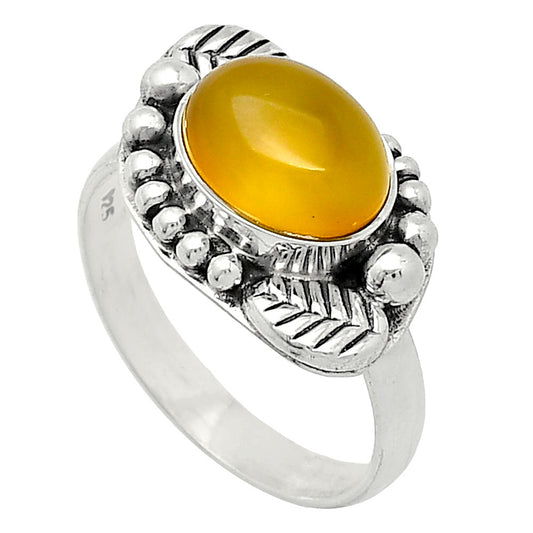 Natural Yellow Onyx Ring size-8 R-1272 SDR239523