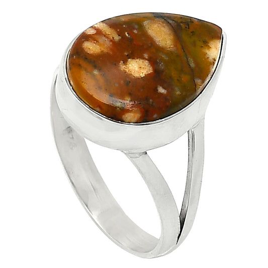 Natural Rocky Butte Picture Jasper Ring size-7 R-1002 SDR240075