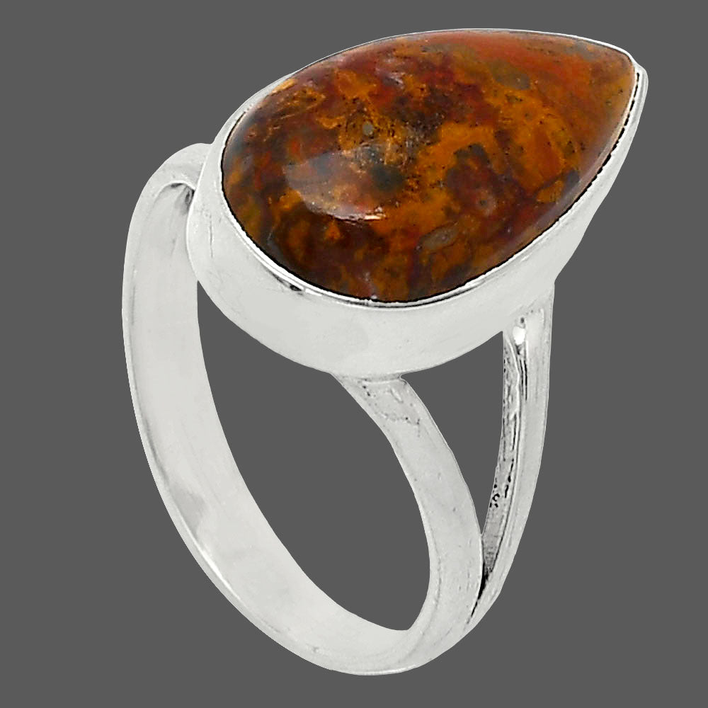 Natural Rare Cady Mountain Agate Ring size-8 R-1002 SDR240225