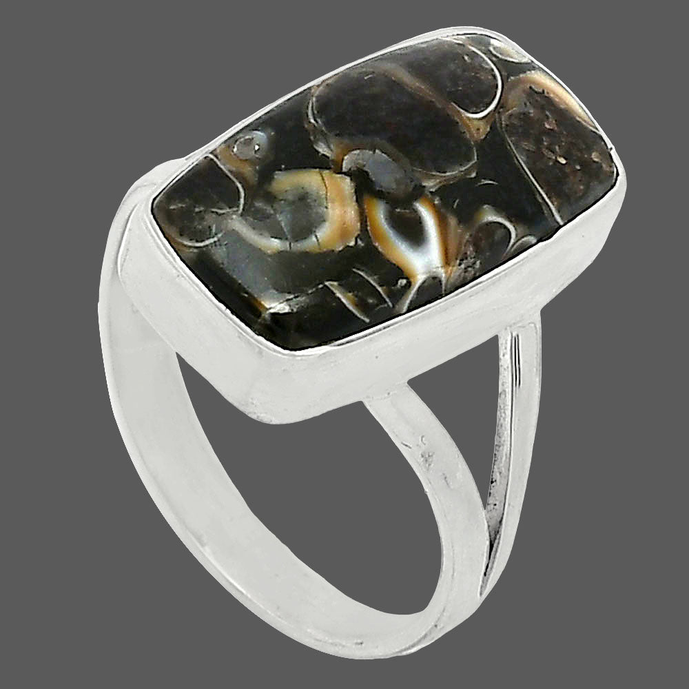 Natural Turtella Jasper - USA Ring size-9 R-1002 SDR240256
