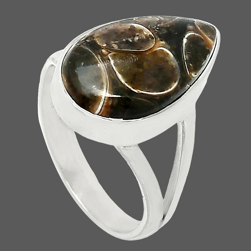 Natural Turtella Jasper - USA Ring size-7.5 R-1002 SDR240277