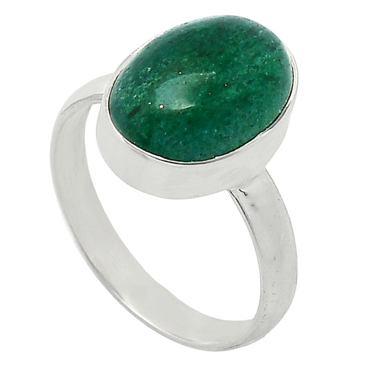 Natural Green Aventurine Ring size-8 R-1001 SDR240609