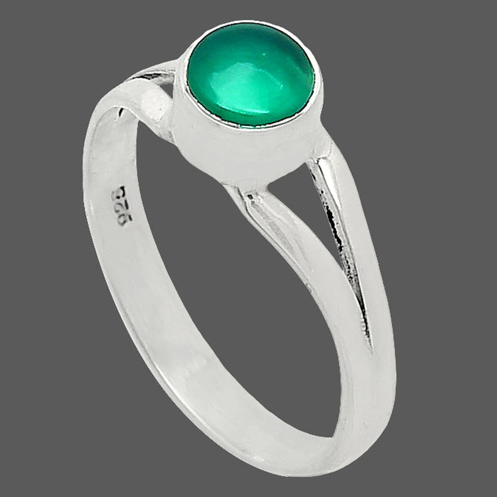 Natural Green Onyx Ring size-8 R-1505 SDR240870