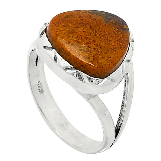 Natural Red Moss Agate Ring size-7 R-1014 SDR240917