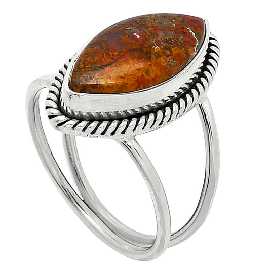 Natural Rare Cady Mountain Agate Ring size-8.5 R-1068 SDR241148