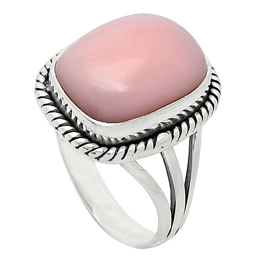 Natural Pink Opal - Australia Ring size-7 R-1010 SDR241236