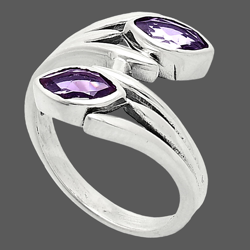 Natural Amethyst - Brazil Ring size-7.5 R-1023 SDR242142