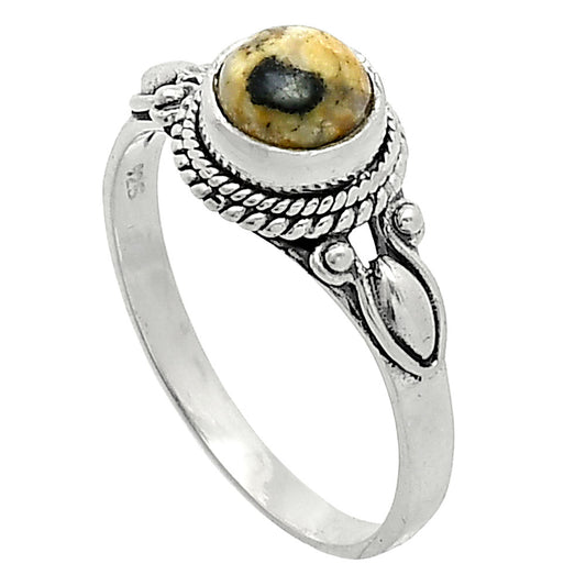 Natural Sesame Jasper Ring size-8 R-1345 SDR242540