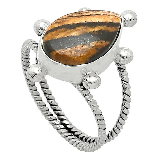 Natural Outback Jasper Ring size-8.5 R-1268 SDR242930
