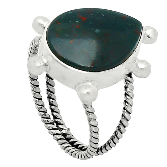 Natural Blood Stone - India Ring size-7 R-1268 SDR242948