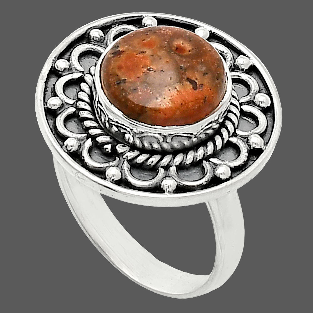 Natural Poppy Jasper Ring size-6 R-1256 SDR243105