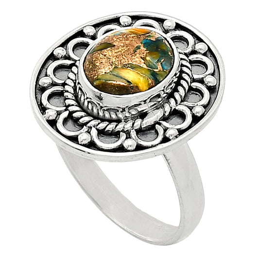 Spiny Oyster Turquoise - Arizona Ring size-8 R-1256 SDR243107