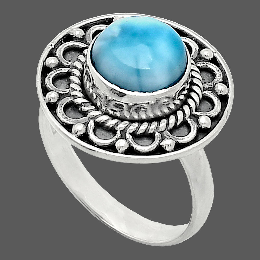 Larimar (Dominican Republic) Ring size-7.5 R-1256 SDR243118