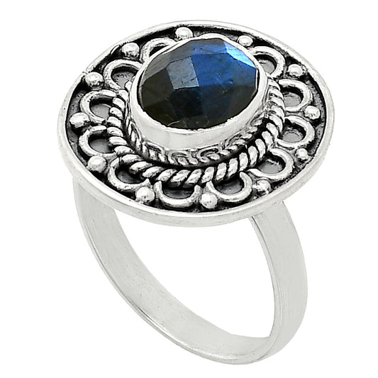 Blue Fire Labradorite Checker Ring size-8 R-1256 SDR243123