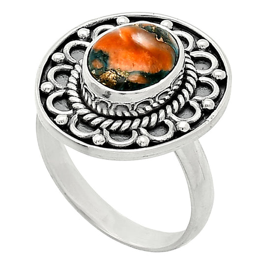 Spiny Oyster Turquoise - Arizona Ring size-8 R-1256 SDR243133