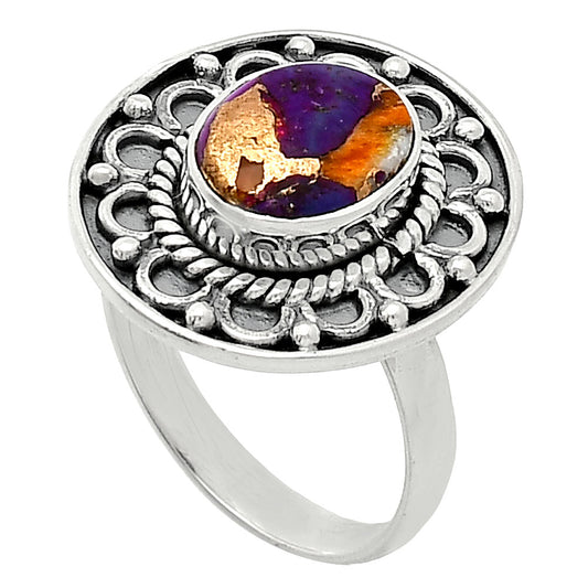 Spiny Oyster Turquoise - Arizona Ring size-7.5 R-1256 SDR243136