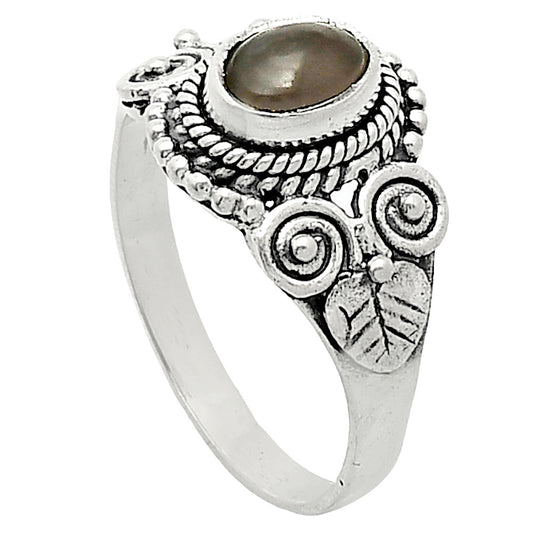 Natural Gray Moonstone Ring size-8 R-1280 SDR243611